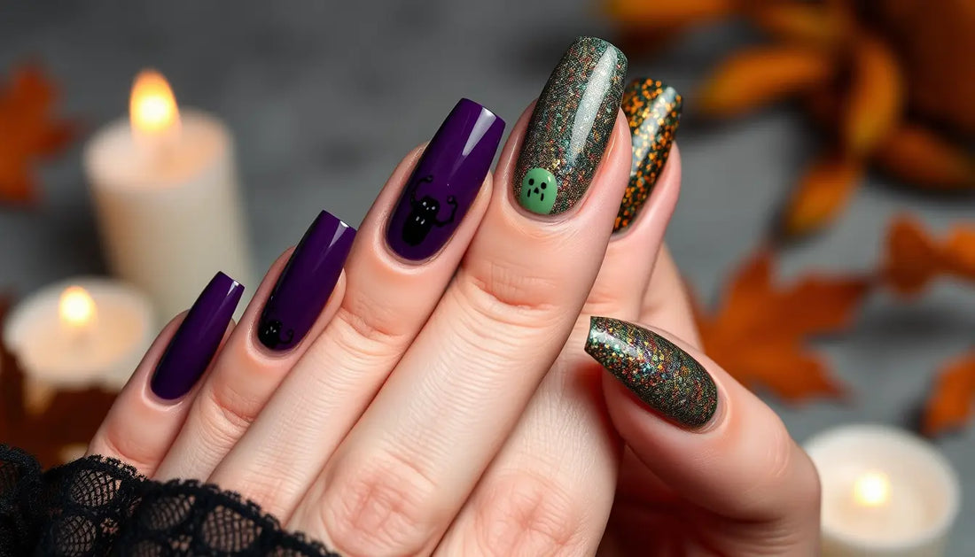 Frightfully-Fun-Trendy-Halloween-Nails-Colors-and-Patterns Life and Lines