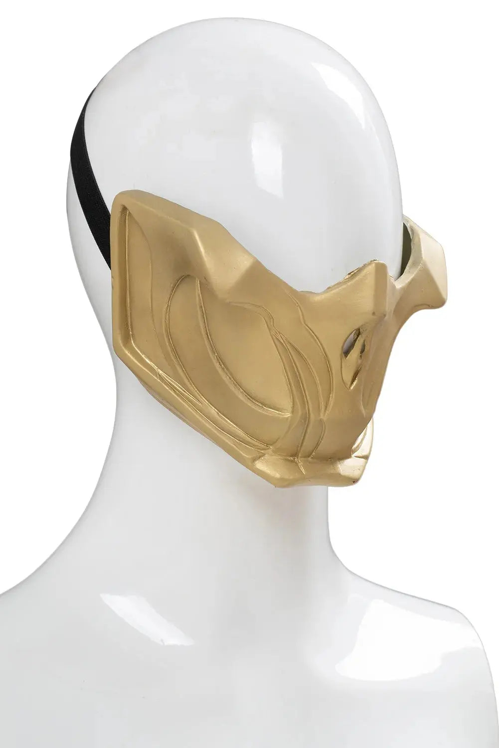 Mortal Cos Kombat 11 Cosplay Scorpion Latex Gloden Mask Helmet Masquerade Kitana Rolplay Accessory Halloween Party Costume Props Life and Lines