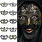 Antique Silver Gold Half Face Mask Women Men Retro Halloween Sexy Eye Mask Carnival Dress Masque Costume Party Props Cosplay Life and Lines