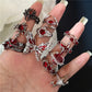 Goth Punk Vintage Red Crystal Ring Set Halloween Rings For Women - Life and Lines