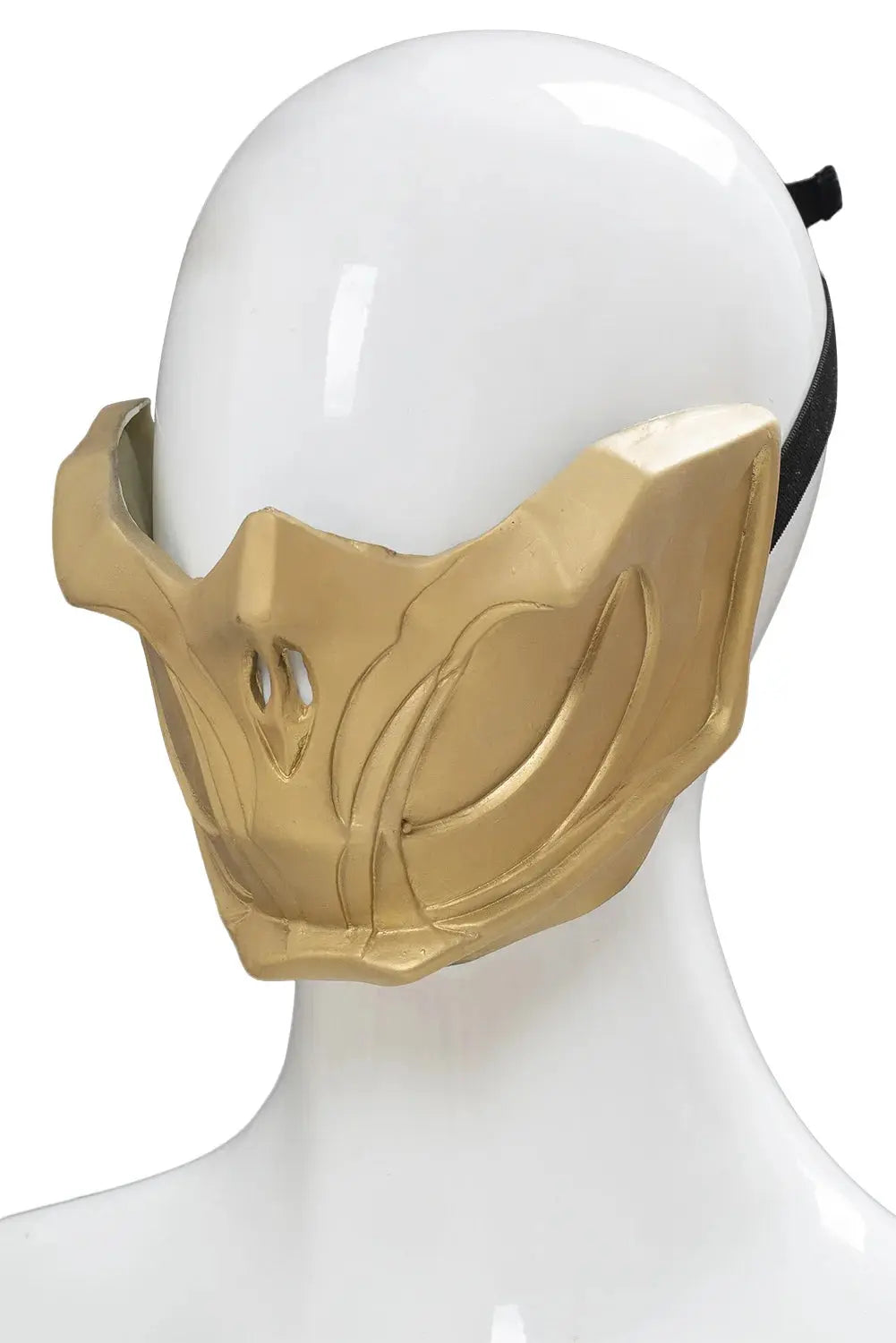 Mortal Cos Kombat 11 Cosplay Scorpion Latex Gloden Mask Helmet Masquerade Kitana Rolplay Accessory Halloween Party Costume Props Life and Lines