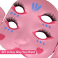 Melanie Martinez Portals Mask Cosplay Props DIY Pink MASK Halloween Party Accessory Life and Lines