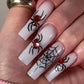 24pcs Halloween Spider Fake Nail Patch - Life and Lines