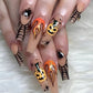 24pcs Halloween Spider Fake Nail Patch - Life and Lines