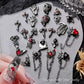 10Pcs Gothic Punk Style Nail - Life and Lines