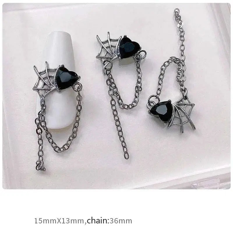 10Pcs Gothic Punk Style Nail - Life and Lines