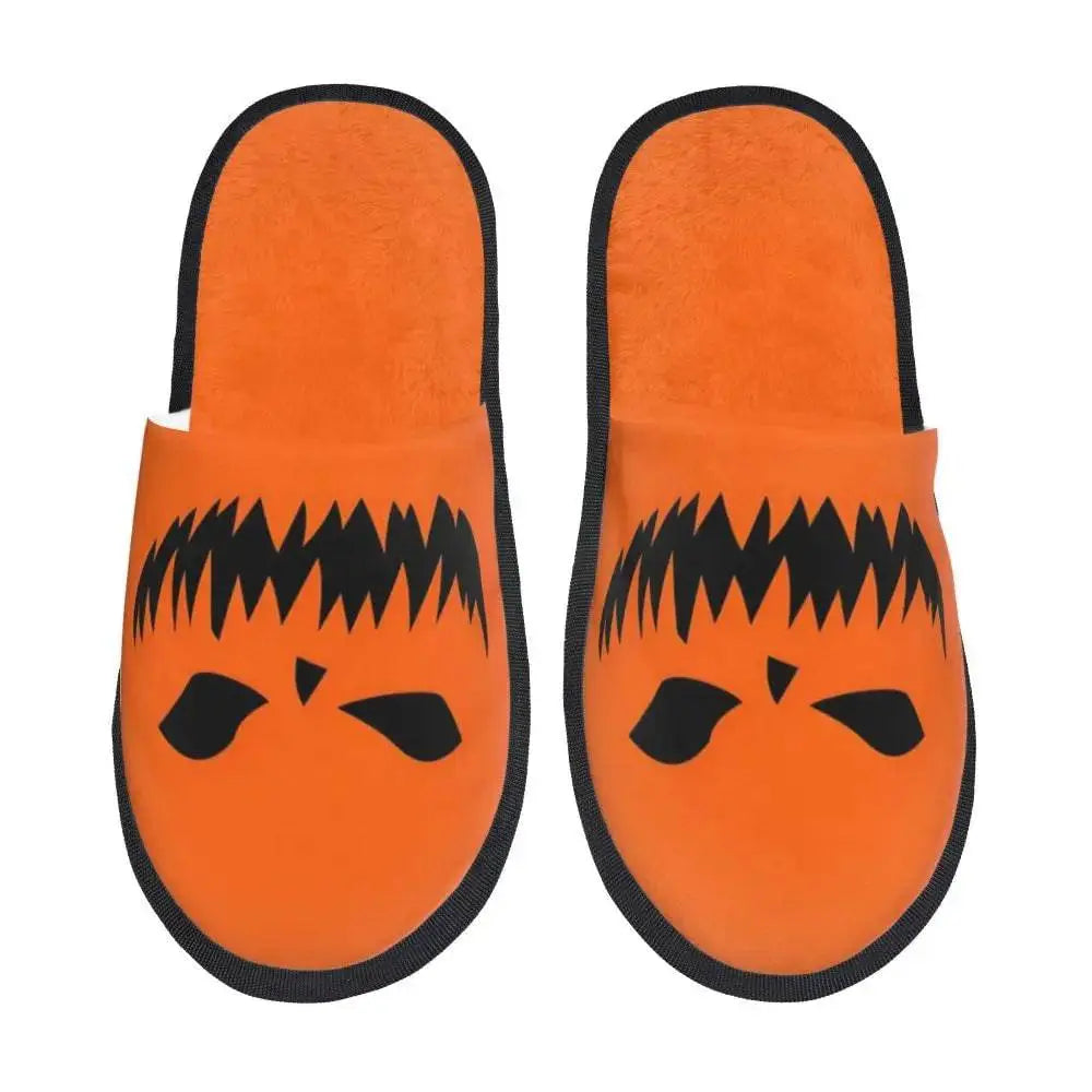 Custom Scary Halloween Pumpkin slippers - Life and Lines