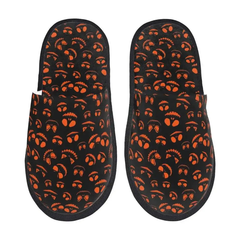 Custom Scary Halloween Pumpkin slippers - Life and Lines