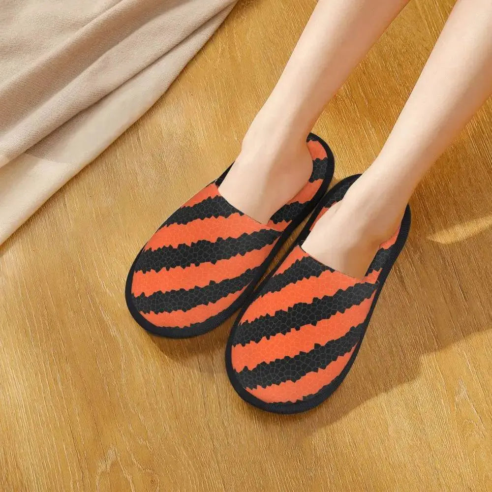 Custom Scary Halloween Pumpkin slippers - Life and Lines