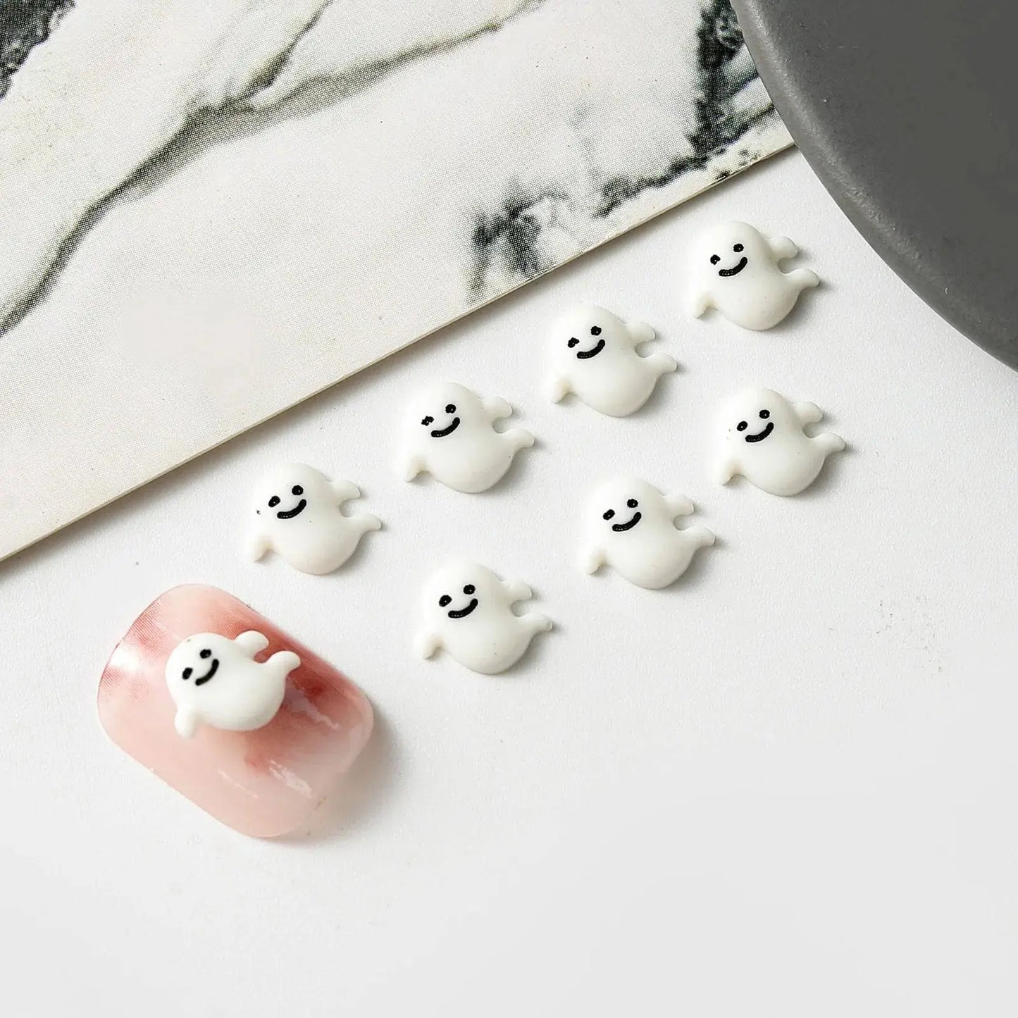 20pcs Kawaii Halloween Nail Accessories - Life and Lines