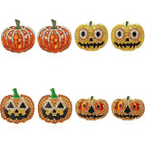 Pumpkin Earrings Personality Creativity - Life and Lines