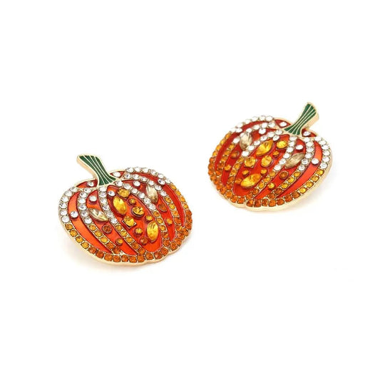 Pumpkin Earrings Personality Creativity - Life and Lines