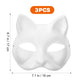 3PCS Therian White Cat halloween Masks - Life and Lines