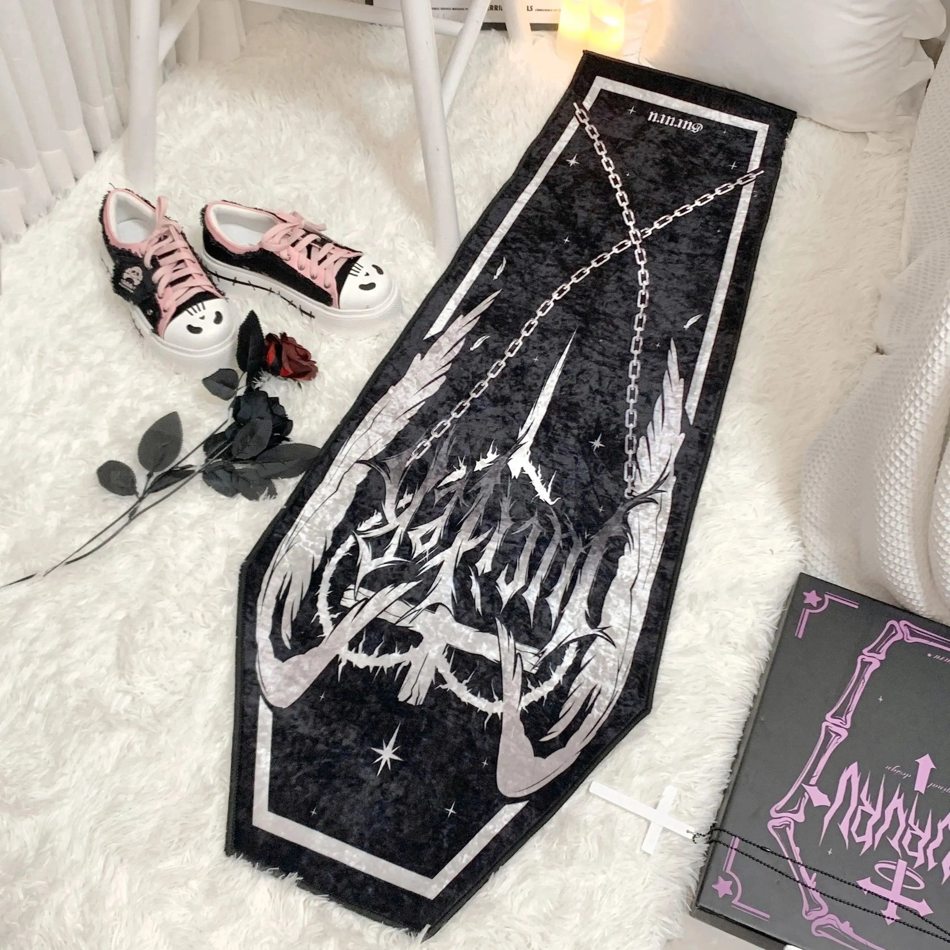 Witch Style Carpets - Dark Gothic Coffin Door Mat & Vampire Carpet - Life and Lines