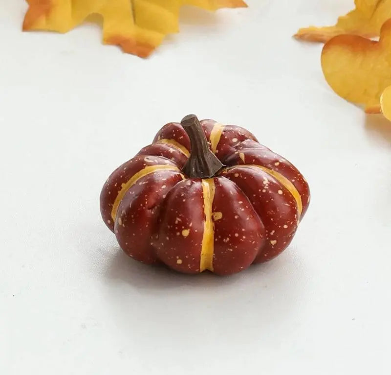 Mini Artificial Pumpkin Simulation Vegetable Halloween Autumn Fall Decorations for Home Harvest Thanksgiving DIY Craft Wreath - Life and Lines