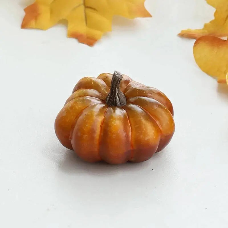 Mini Artificial Pumpkin Simulation Vegetable Halloween Autumn Fall Decorations for Home Harvest Thanksgiving DIY Craft Wreath - Life and Lines