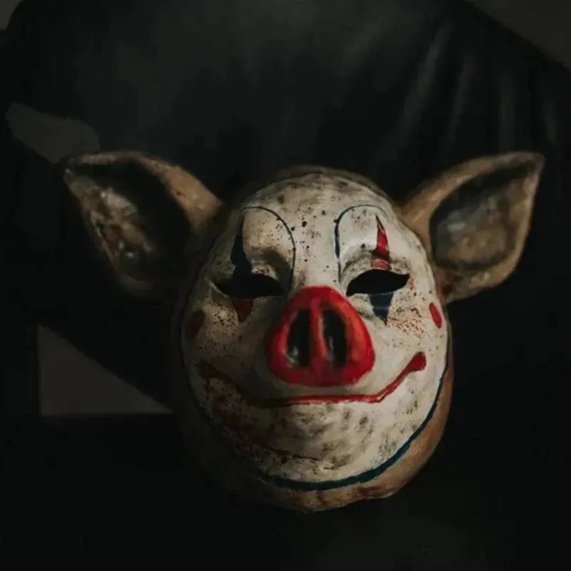 New Arrival Clown Pig Latex Mask Funny Animal Masks Horror Halloween Helmet Cosplay Costume Masquerade Props Scary and Funny - Life and Lines