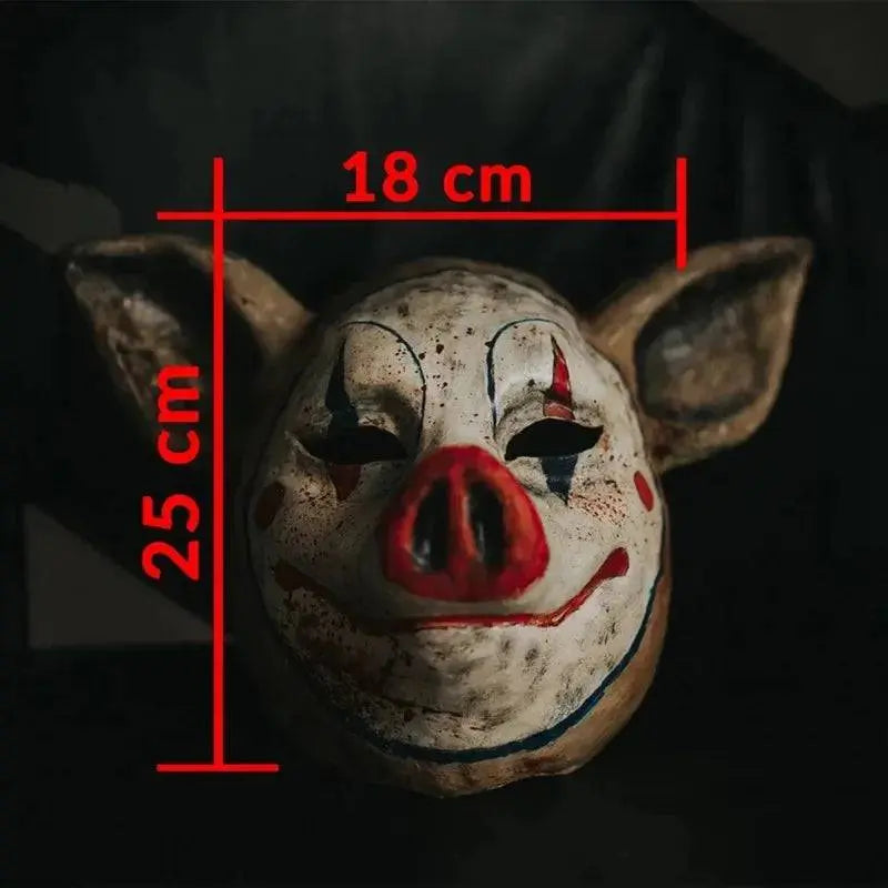 New Arrival Clown Pig Latex Mask Funny Animal Masks Horror Halloween Helmet Cosplay Costume Masquerade Props Scary and Funny - Life and Lines