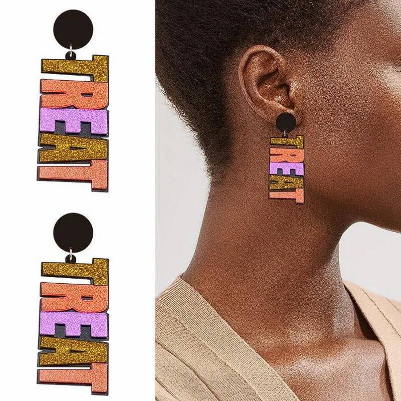 halloween  horror Earrings - Life and Lines