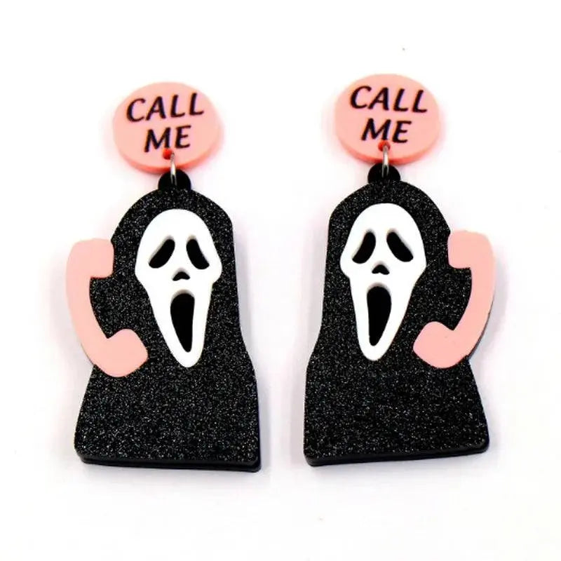 halloween  horror Earrings - Life and Lines