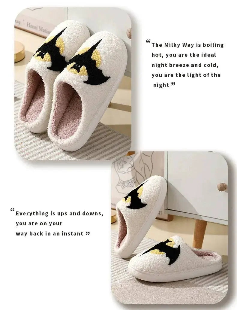 Halloween Bat Slippers - Life and Lines