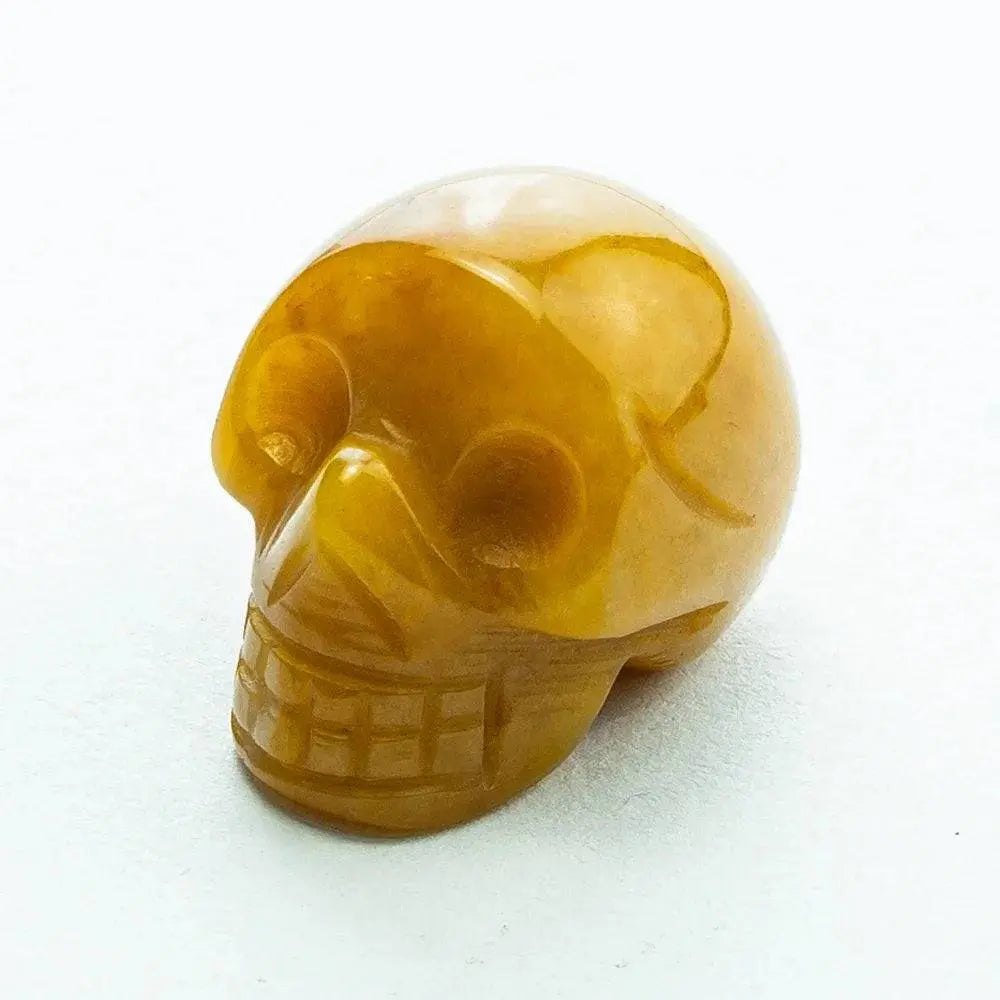 Natural Crystal 1-inch Skull Carving Halloween Gift Precious Jewelry Creative Crafts Home Decoration Desktop Ornament - Life and Lines