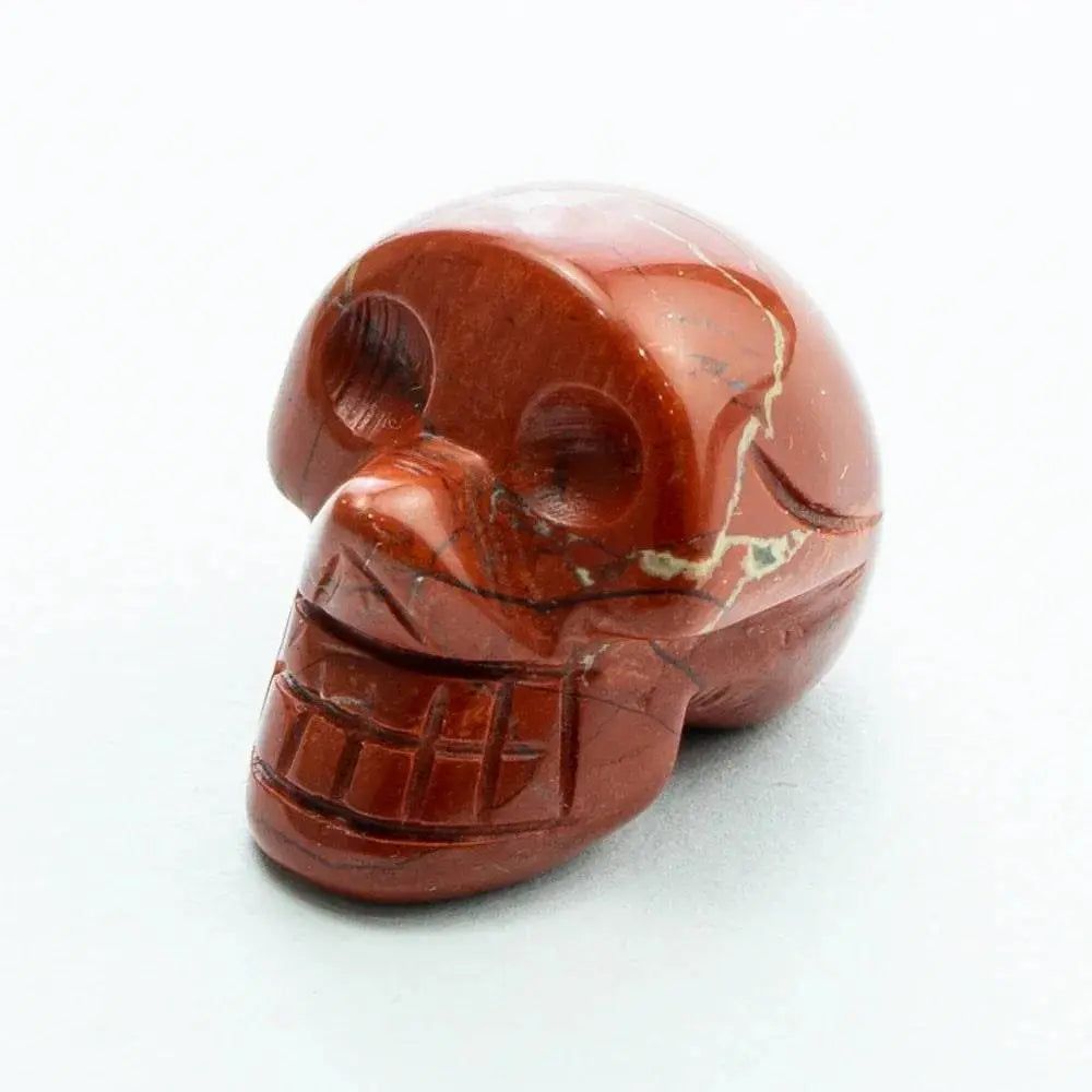 Natural Crystal 1-inch Skull Carving Halloween Gift Precious Jewelry Creative Crafts Home Decoration Desktop Ornament - Life and Lines