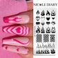 Love Heart Nail Art Templates Stamping Plate Design Flower Animal Lace Leaves Halloween Stamp Templates Plates Image Manicure - Life and Lines