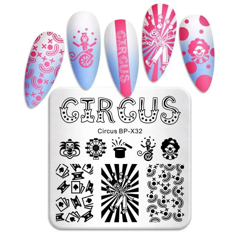 Love Heart Nail Art Templates Stamping Plate Design Flower Animal Lace Leaves Halloween Stamp Templates Plates Image Manicure - Life and Lines