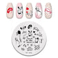 Love Heart Nail Art Templates Stamping Plate Design Flower Animal Lace Leaves Halloween Stamp Templates Plates Image Manicure - Life and Lines