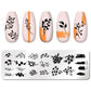 Love Heart Nail Art Templates Stamping Plate Design Flower Animal Lace Leaves Halloween Stamp Templates Plates Image Manicure - Life and Lines