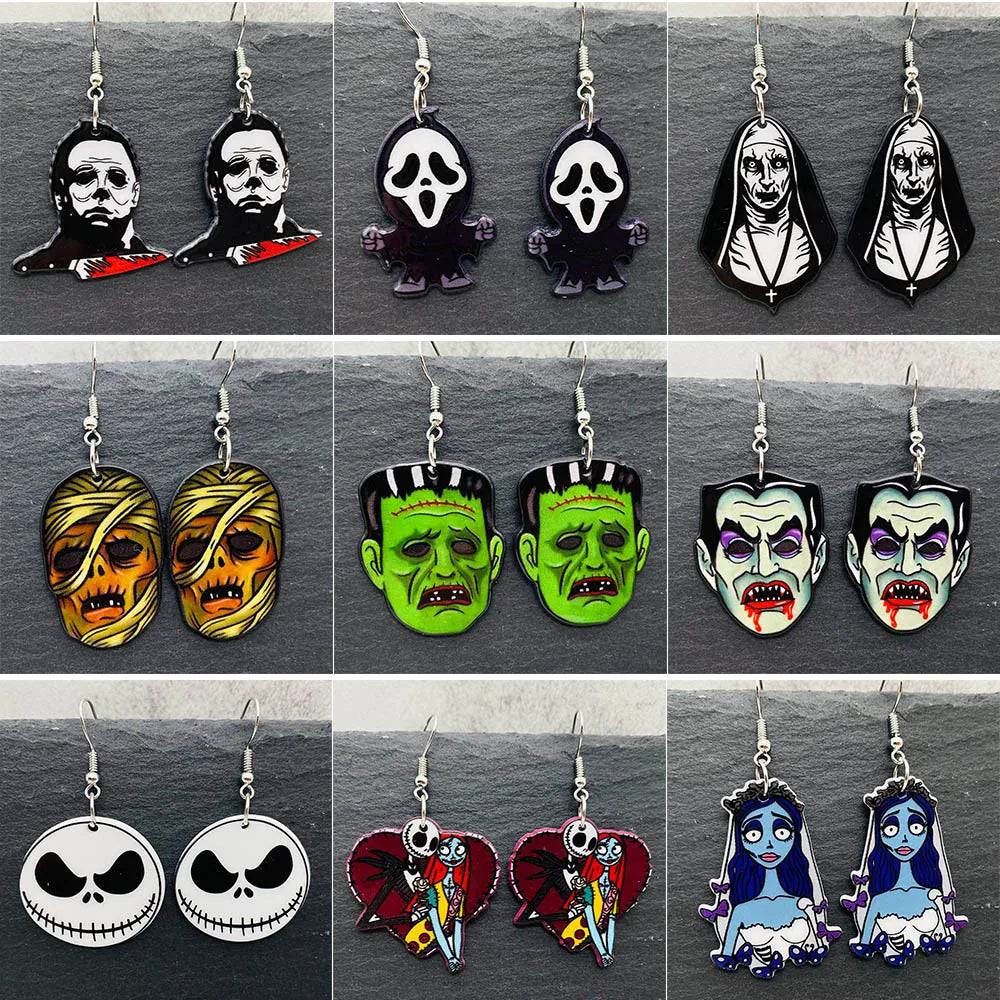 19 Kinds of Halloween Acrylic Earrings - Life and Lines