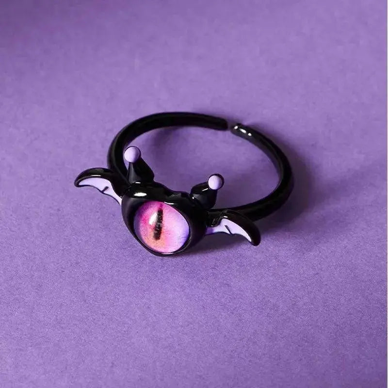 Kiss Jewelry Halloween Little Monster Wing Bat Eye Stud Earrings Women Cute Animal Eye Punk Earring Girls Y2K Brincos Party Gift - Life and Lines