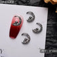 10PCS Gothic Punk Style Alloy 3D halloween Nails - Life and Lines