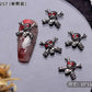 10PCS Gothic Punk Style Alloy 3D halloween Nails - Life and Lines