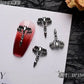 10PCS Gothic Punk Style Alloy 3D halloween Nails - Life and Lines