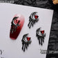 10PCS Gothic Punk Style Alloy 3D halloween Nails - Life and Lines