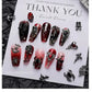 10PCS Gothic Punk Style Alloy 3D halloween Nails - Life and Lines