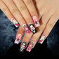 24Pcs Halloween Fake Nails Art Set - Life and Lines