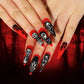 24Pcs Halloween Fake Nails Art Set - Life and Lines