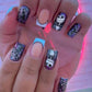 24Pcs Halloween Fake Nails Art Set - Life and Lines