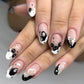 24Pcs Halloween Fake Nails Art Set - Life and Lines