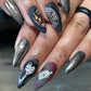 24Pcs Halloween Fake Nails Art Set - Life and Lines