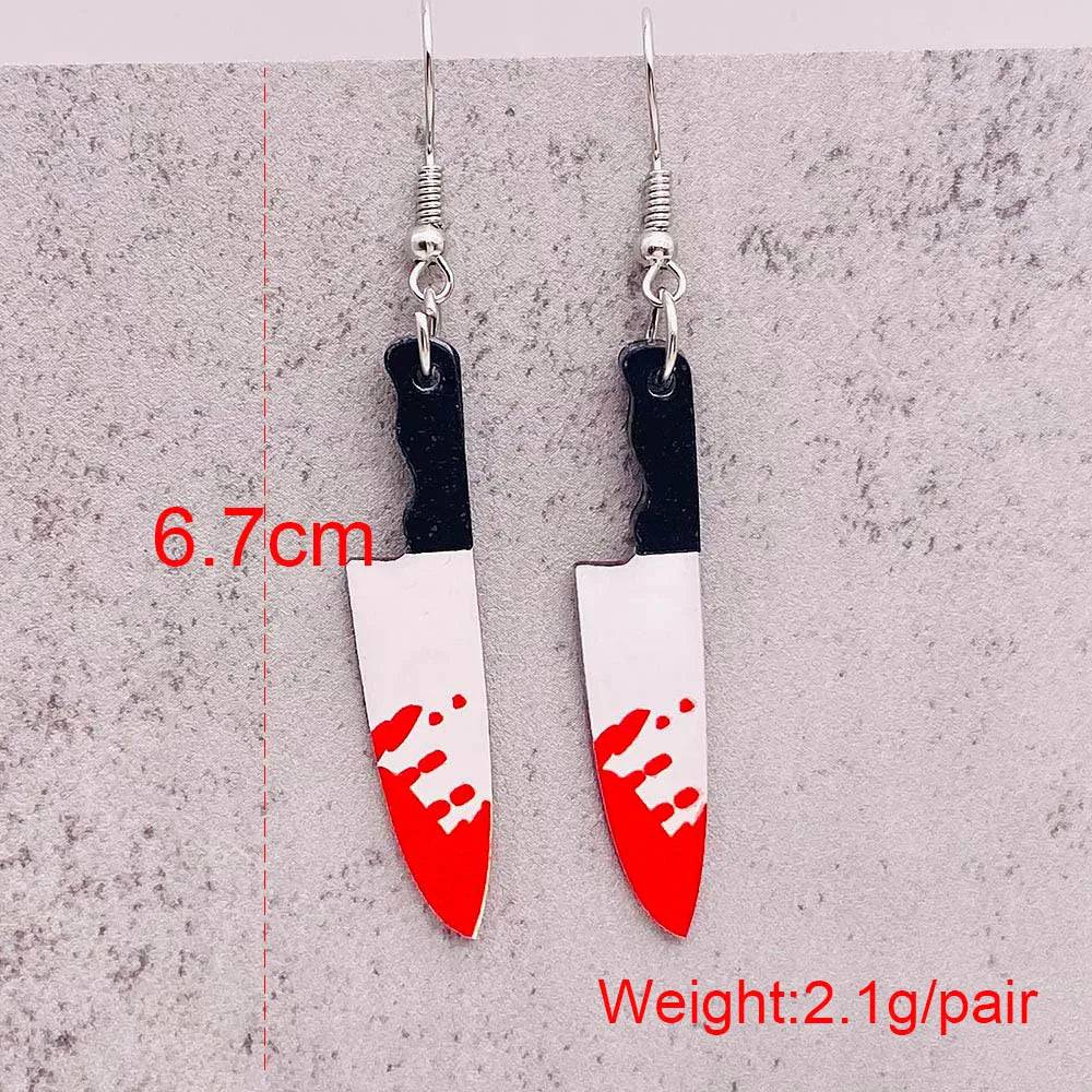 Bloody Knife  Earrings - Life and Lines