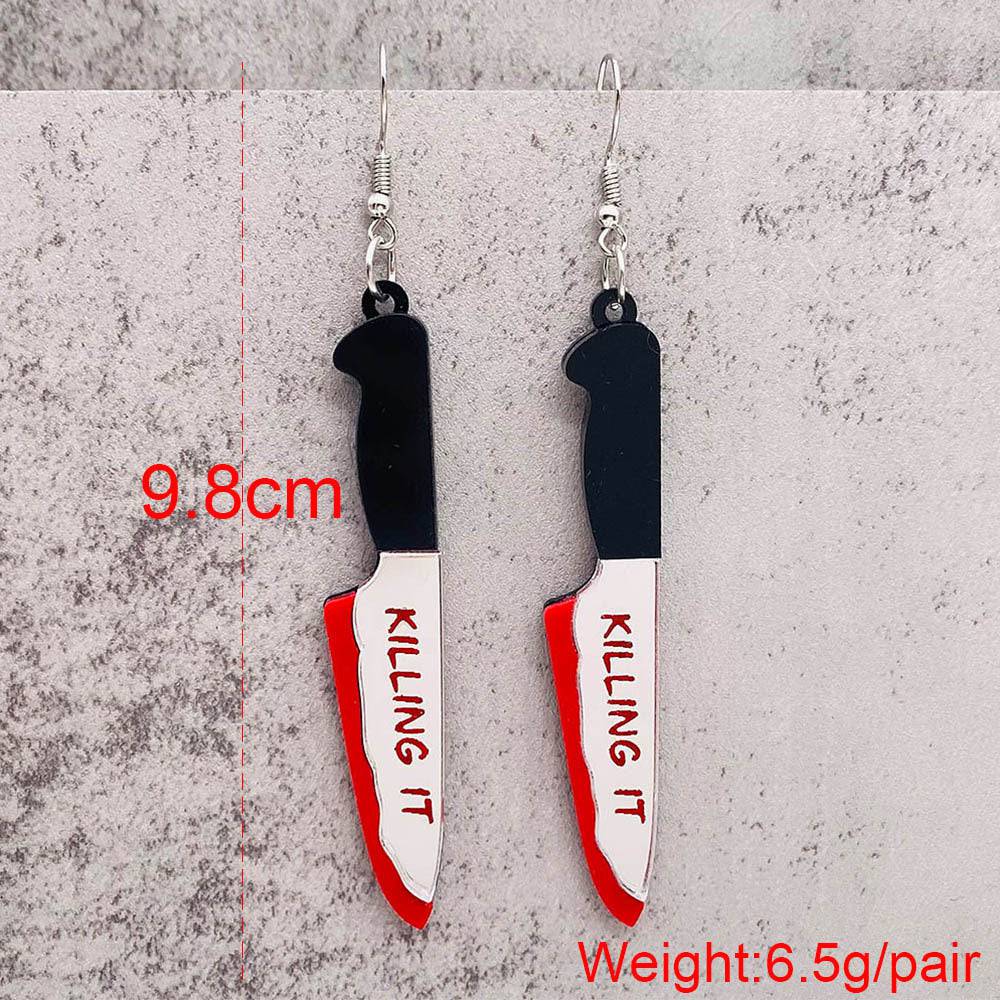 Bloody Knife  Earrings - Life and Lines