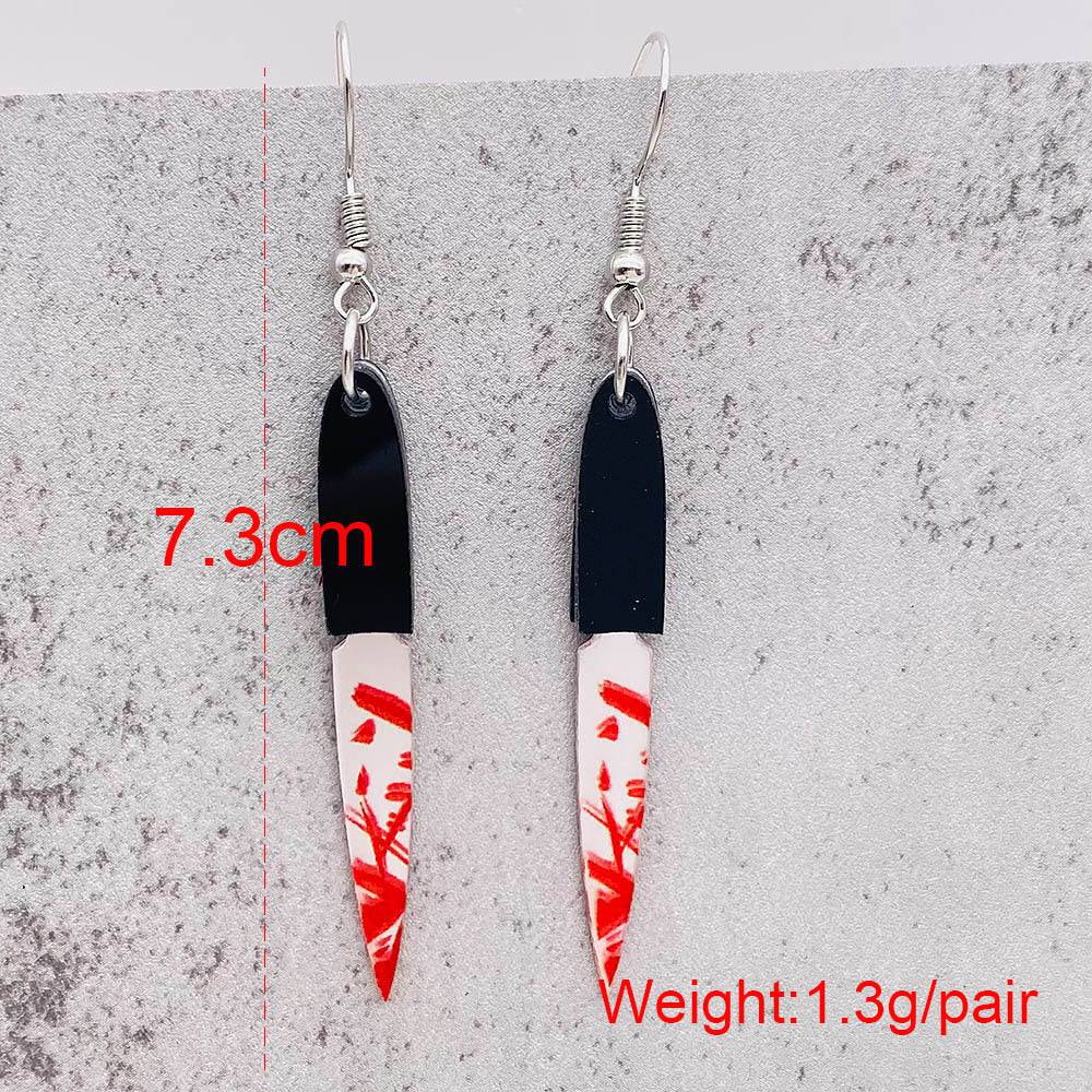 Bloody Knife  Earrings - Life and Lines