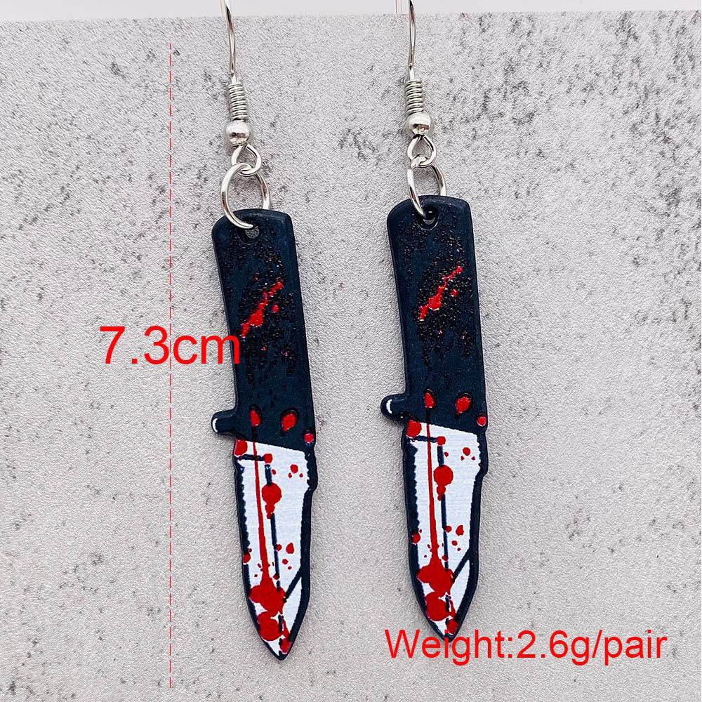 Bloody Knife  Earrings - Life and Lines