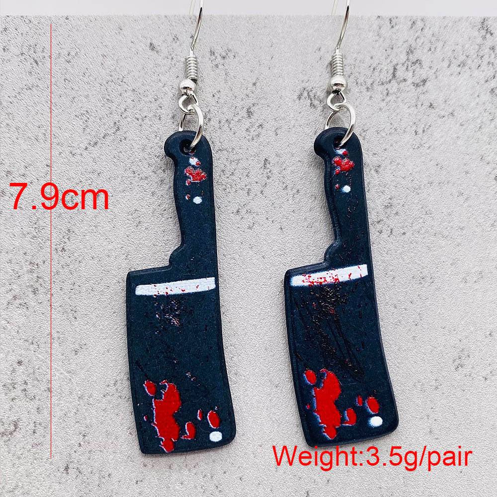 Bloody Knife  Earrings - Life and Lines