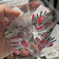 10Pcs Halloween Fake Weapon with Blood Nail - Life and Lines