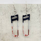 Funny Gothic Bloody Knife Acrylic Earrings - Life and Lines